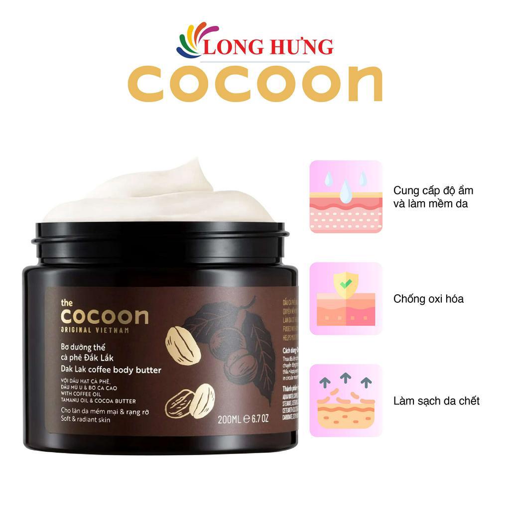 Bơ dưỡng thể Cocoon cà phê Đắk Lắk giúp da mềm mại và rạng rỡ