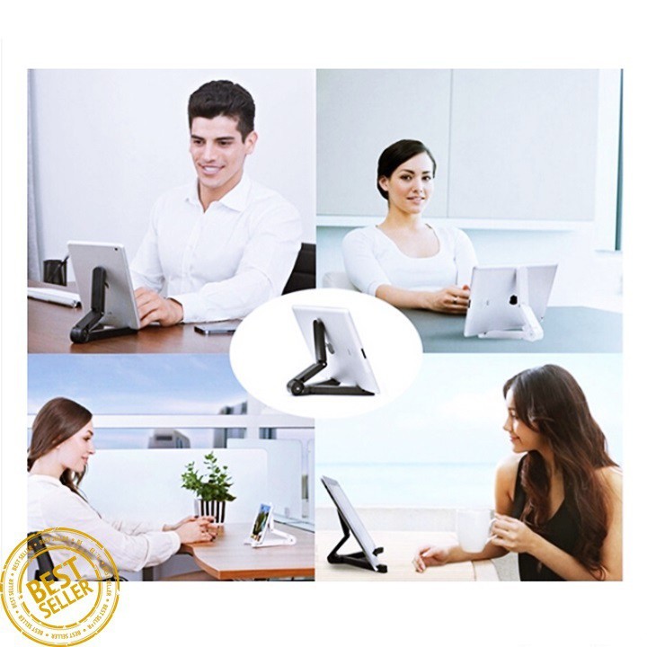 Giá Đỡ Điện Thoại Máy Tính Bảng Rảnh Tay Tam Giác Gấp Gọn Nhiều Màu Kệ Để Bàn Kê - Minh An Saigon