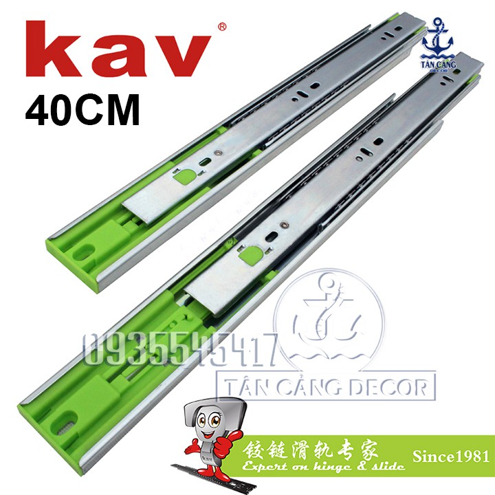 Ray Bi Giảm Chấn Nhấn Mở KAV ( 4 Kích Thước : 25 - 30 - 35 - 40 -45 CM )