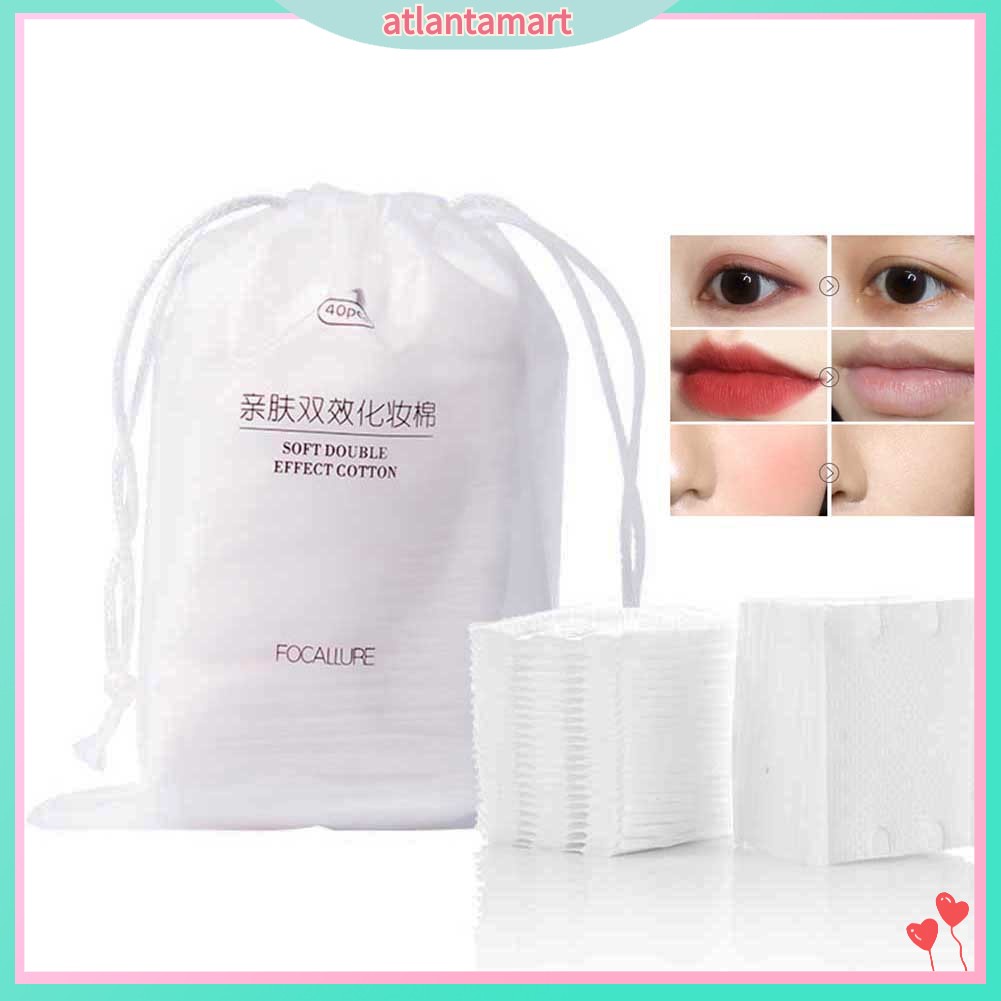 [Hàng mới về] Túi 40 miếng bông tẩy trang Focallure mềm mại sử dụng một lần