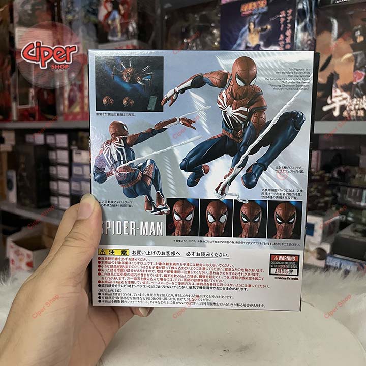Mô hình Người Nhện Advanced Suit PS4 - Figure Action Spider Man SHF