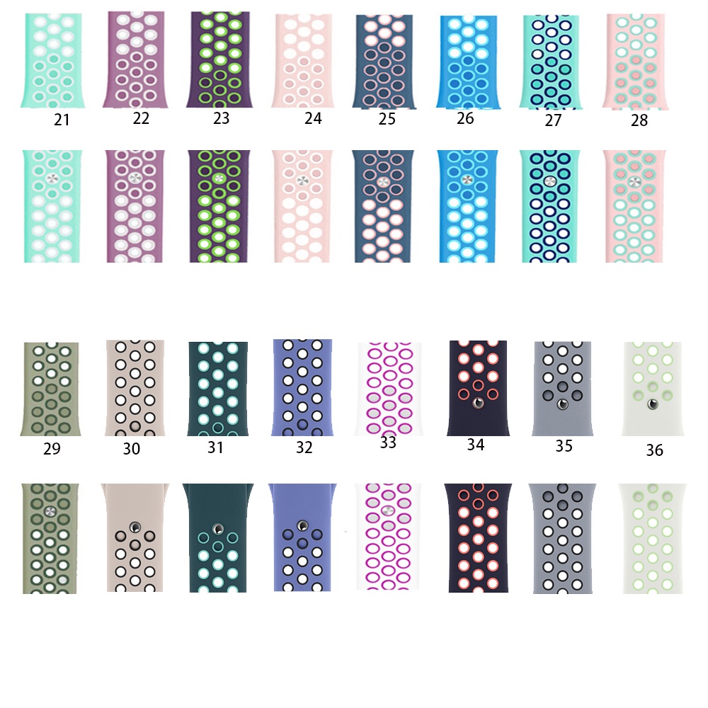 Dây đeo đồng hồ thể thao dành cho iWatch Watch Series 1 2 3 4 5 6 SE 7 8 42mm 44mm 40mm 38mm 41mm 45mm ultra 49mm