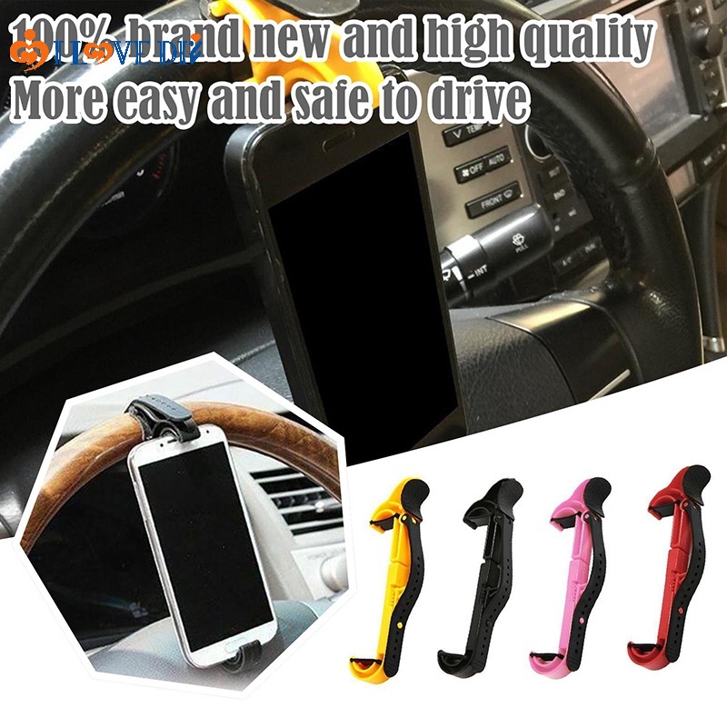 Giá Đỡ Điện Thoại Gắn Vô Lăng Xe Hơi Chống Trượt Có Thể Thu Gọn Tiện Dụng