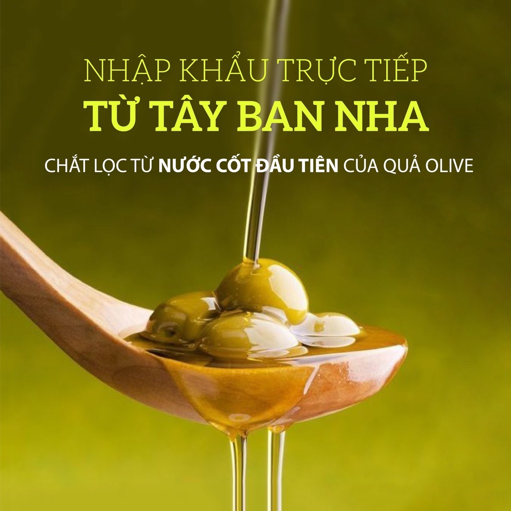 Dầu Olive Nguyên Chất Dưỡng Da - Tóc - Môi Mocotics 100ml (Chai)