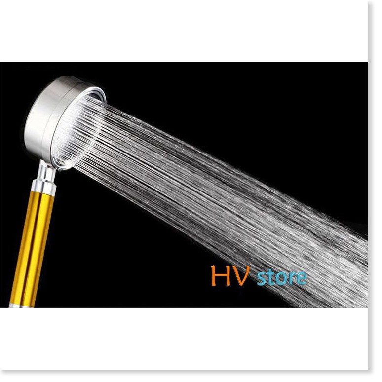 Tay sen tắm tăng áp hợp kim nhôm (vàng)