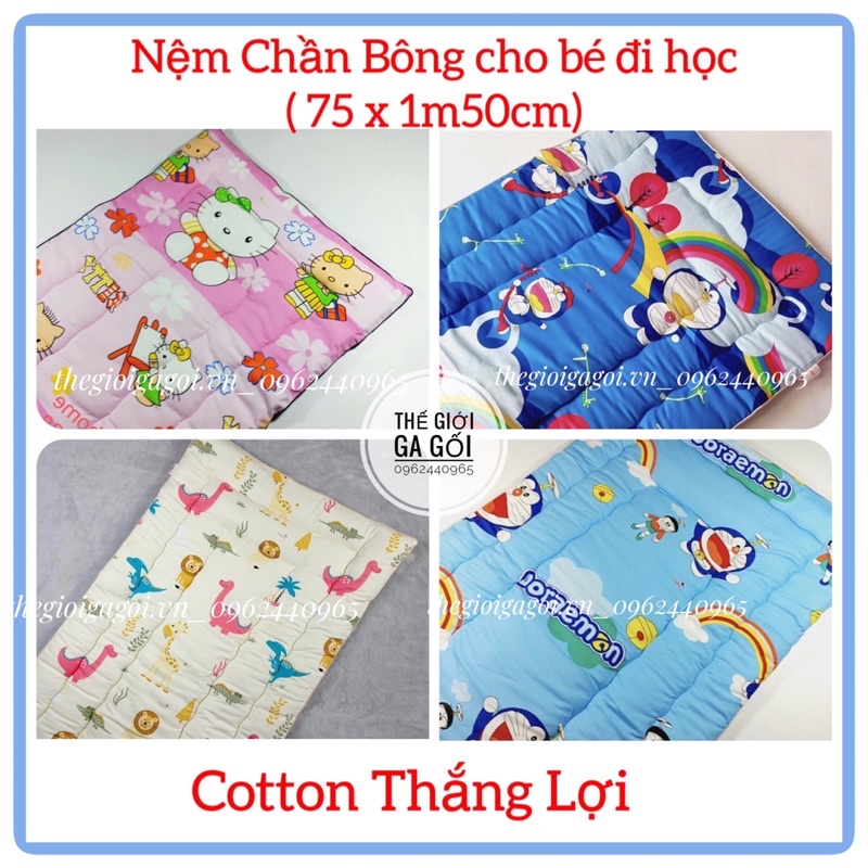 NỆM TRẺ EM_CÁ NHÂN COTON CHẦN GÒN KIMHOME 75 x 150cm