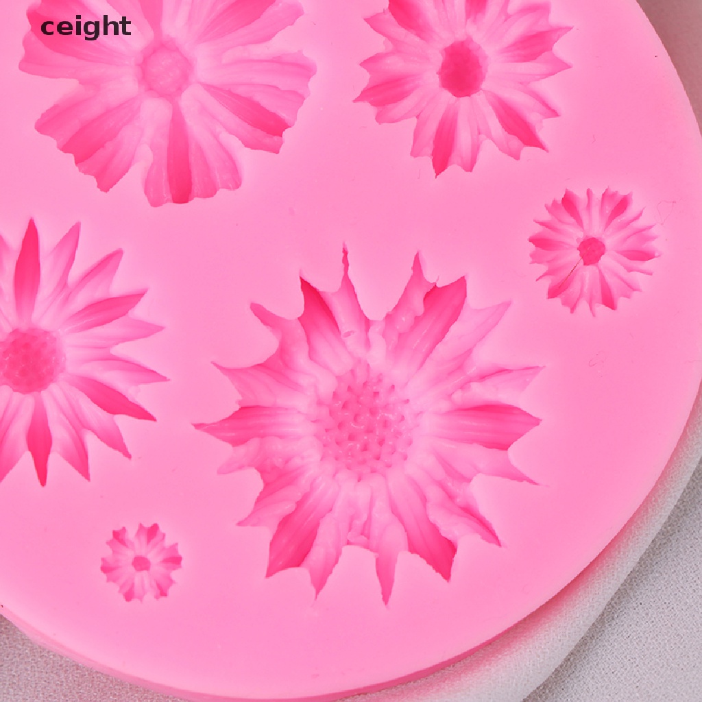 Khuôn silicon 3D hình hoa cho làm bánh