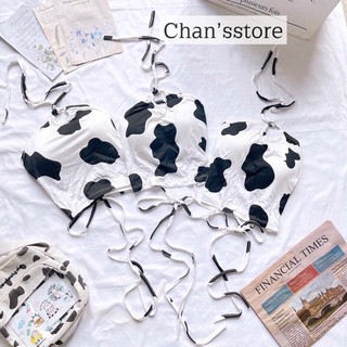 Áo yếm đan dây khoen bò sữa ( Kèm ảnh thật )