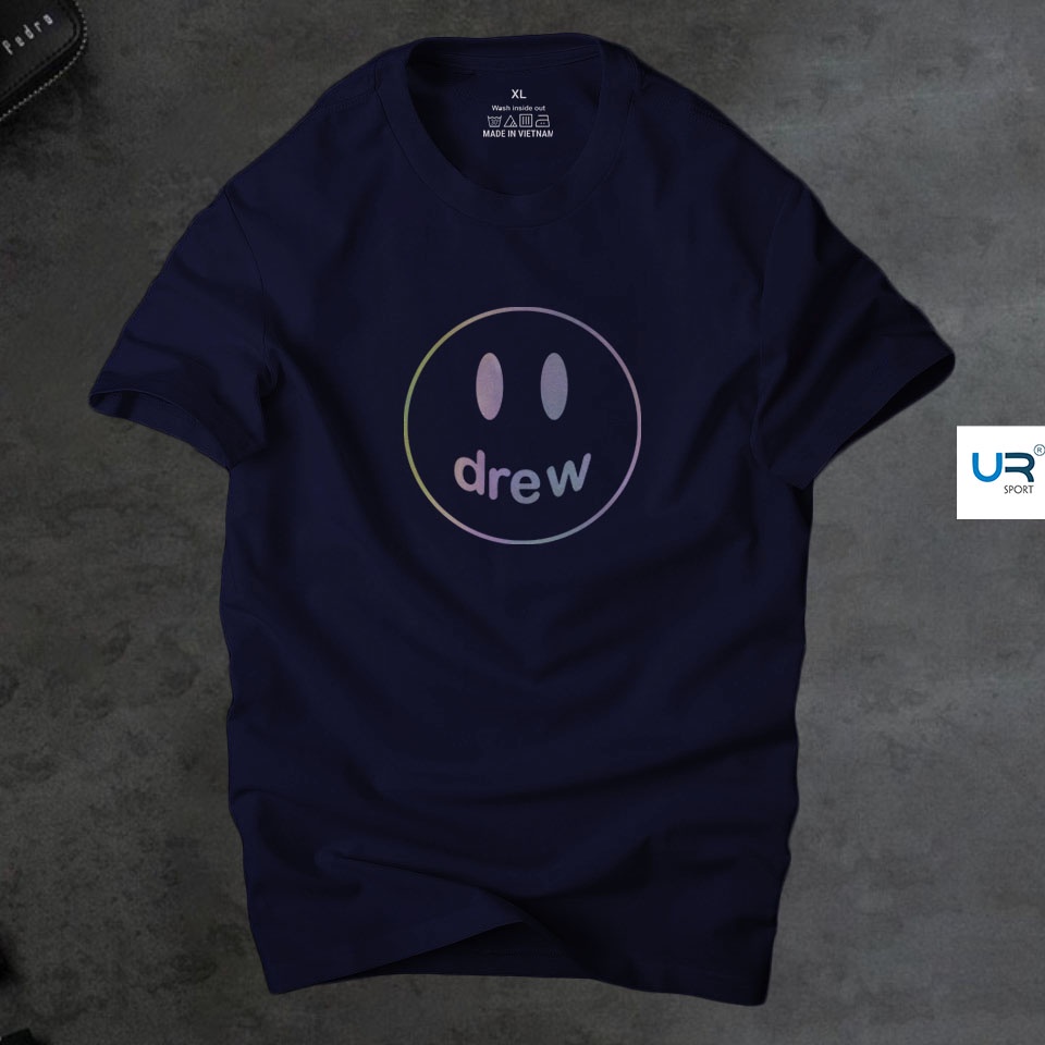 Áo thun nam nữ cổ tròn drew pản quang 7 màu vải cotton co giãn,dày dặn thoáng mát |ur sport