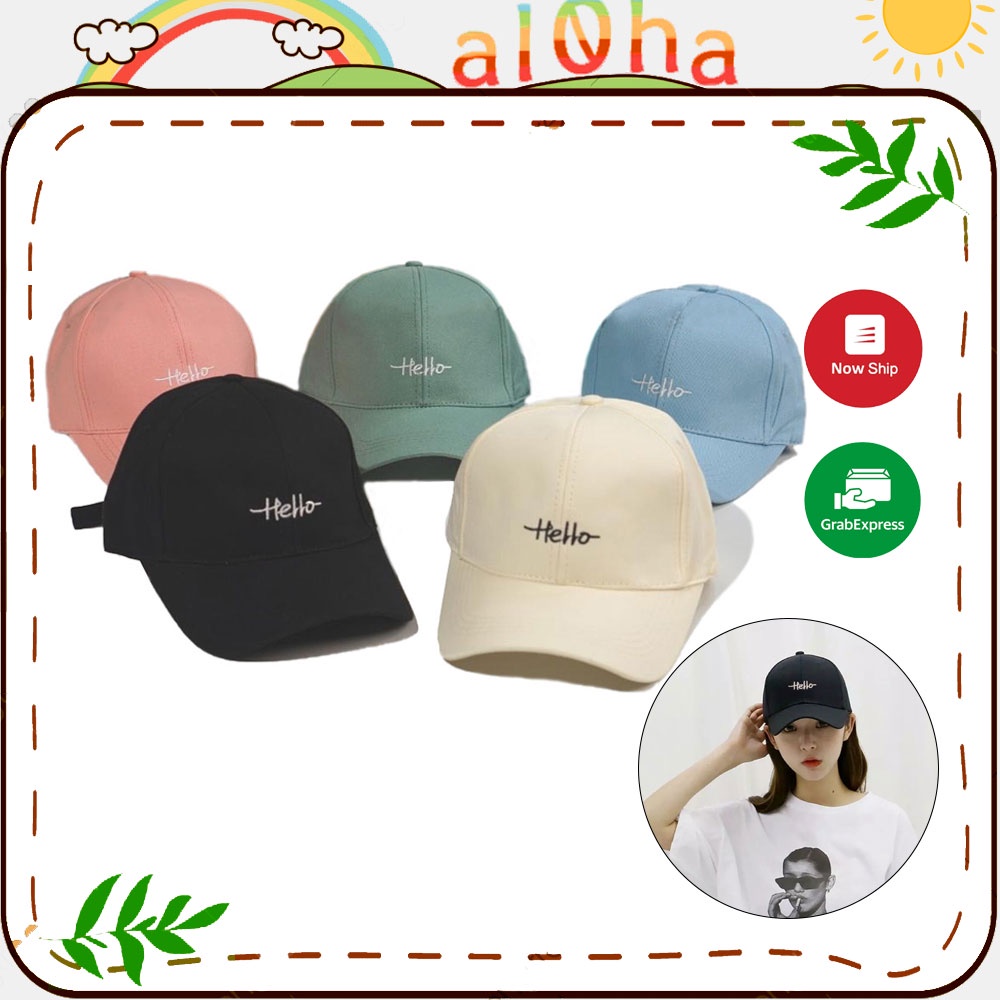 Mũ lưỡi trai - nón Ulzzang thêu chữ Hello unisex nam nữ chống nắng phong cách thời trang, cá tính