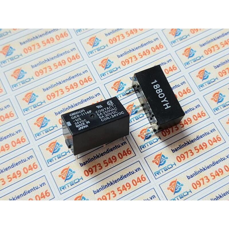 Rơ Le G6B-1114P-US Omron 24VDC 5A 4 chân