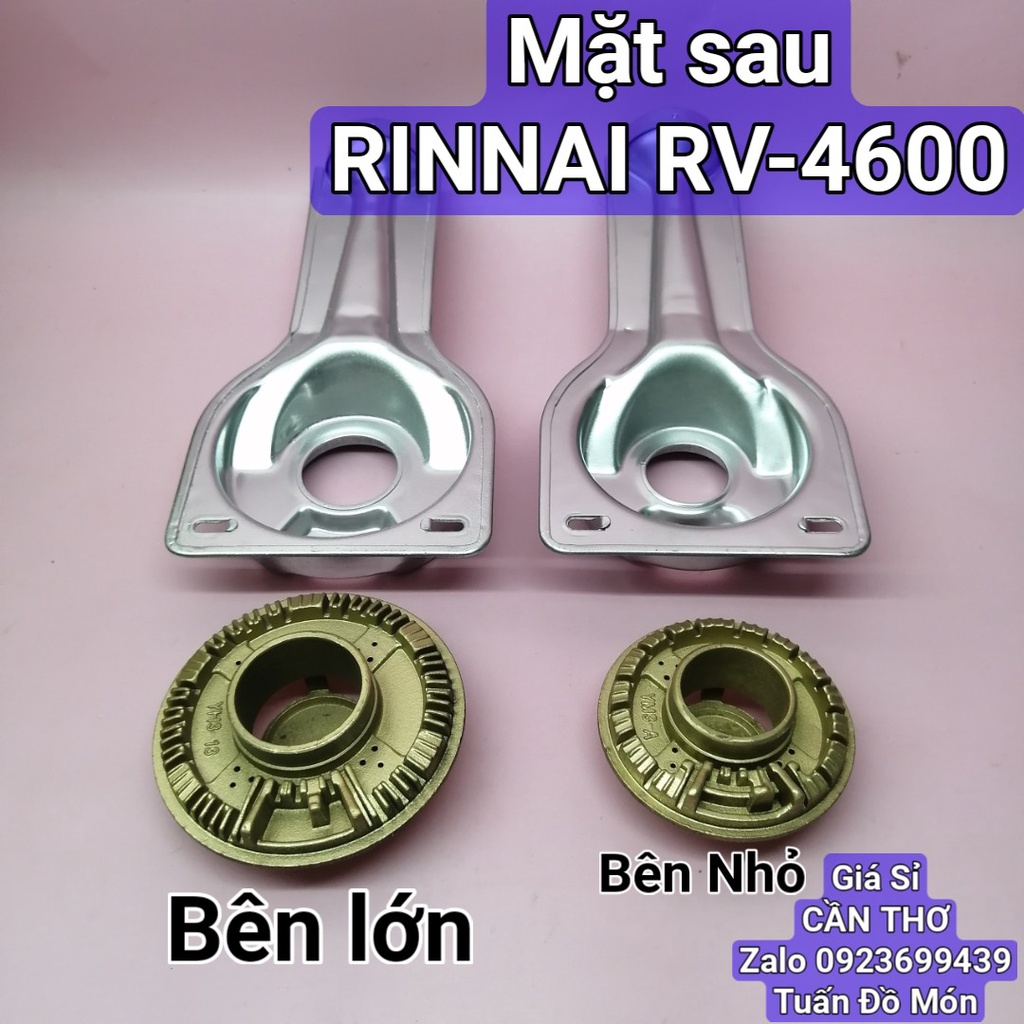 Bếp gas rinnai rv- 4600 họng/điếu/mâm/sen/ống/ và chia lửa chính hãng