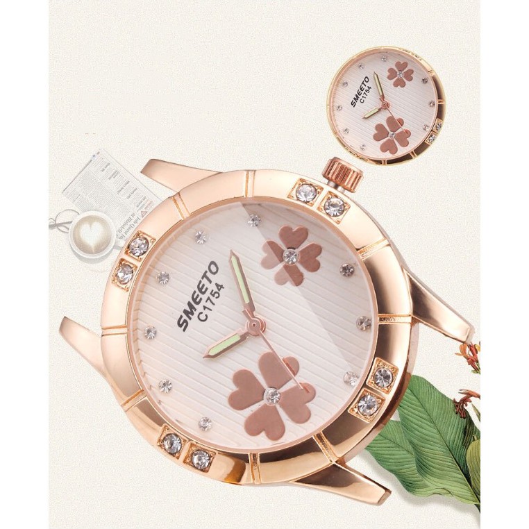 [MẪU HOT] Đồng hồ nữ SMEETO SM22 dây da cao cấp đẳng cấp phái nữ | BigBuy360 - bigbuy360.vn