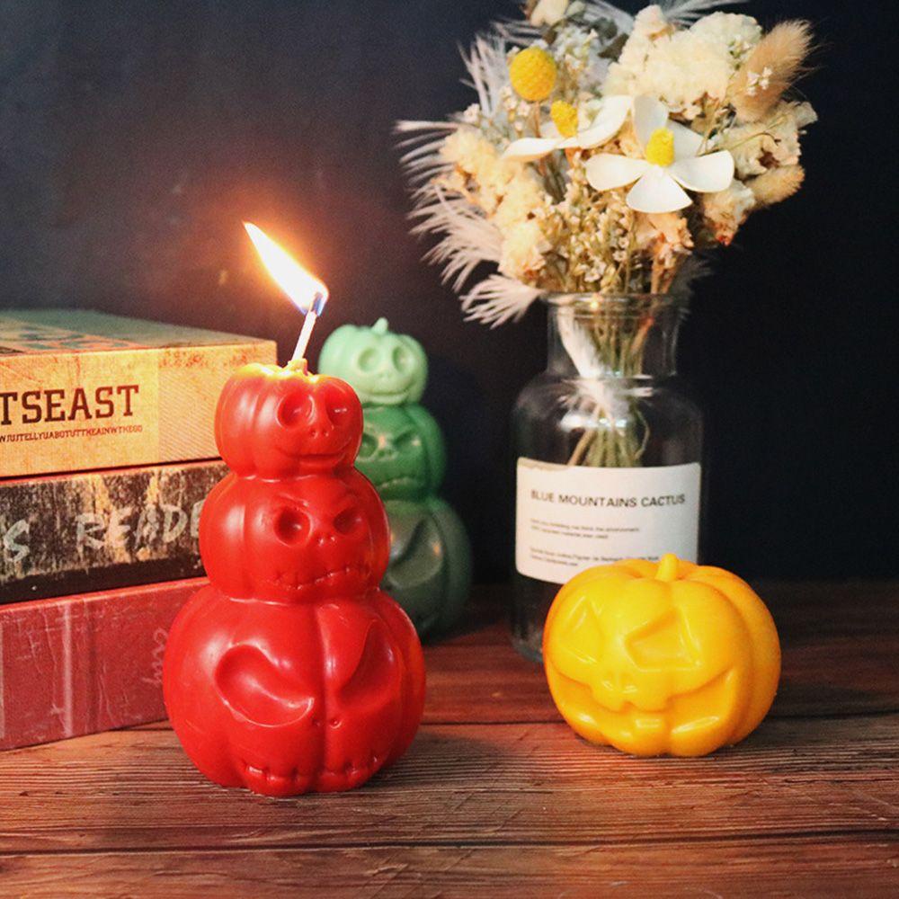 Khuôn Làm Xà Phòng Hình Bí Ngô 3D Trang Trí Halloween