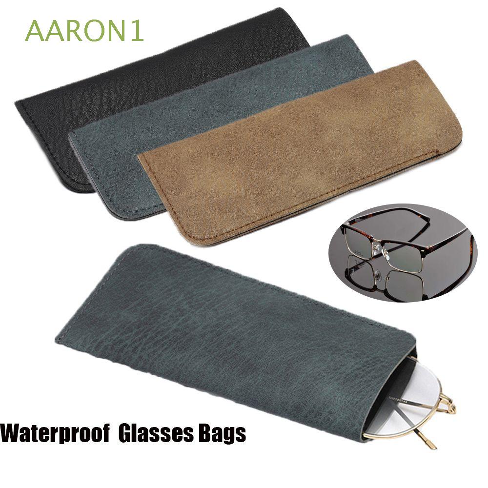 Aaron1 Túi Đựng Mắt Kính Bằng Da Mềm Chống Thấm Nước Nhiều Màu Thời Trang Cho Nam Và Nữ