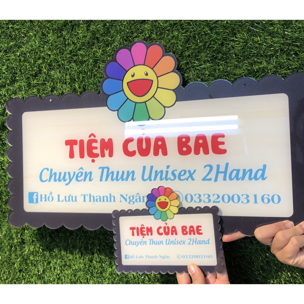 BIỂN MICA TRANG TRÍ -  Dành cho shop bán hàng - Free thiết kế