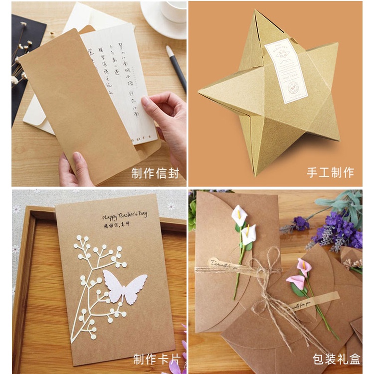 Giấy Kraft bìa màu cứng trắng rập cắt may làm thiệp handmade thiết kế ngành may khổ to 1 tờ shop BÍT TUỐT