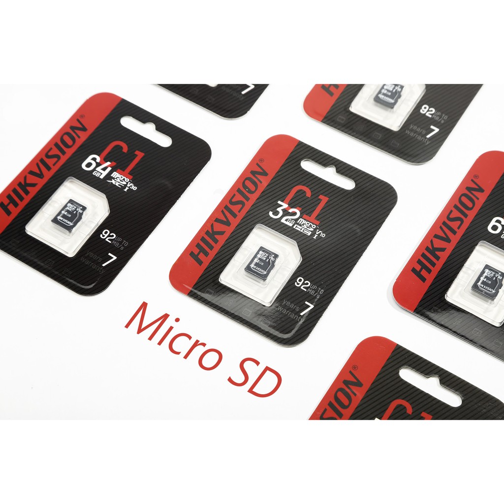 Thẻ Nhớ Micro SD HIKVISION 32GB/64GB Speed 92MB/s HS-TF-C1 - Hàng Chính Hãng