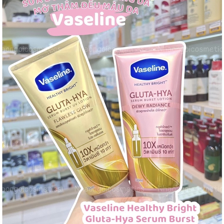 Sữa Dưỡng Thể Vaseline Healthy Bright Gluta-Hya