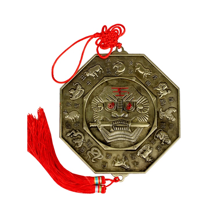 Gương Bát Quái Hổ Phù 13.3cm