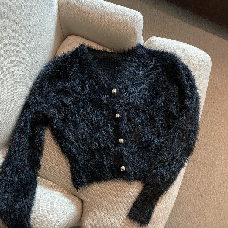 Áo Sweater Dệt Kim Dáng Rộng Phong Cách Xuân Thu Mới