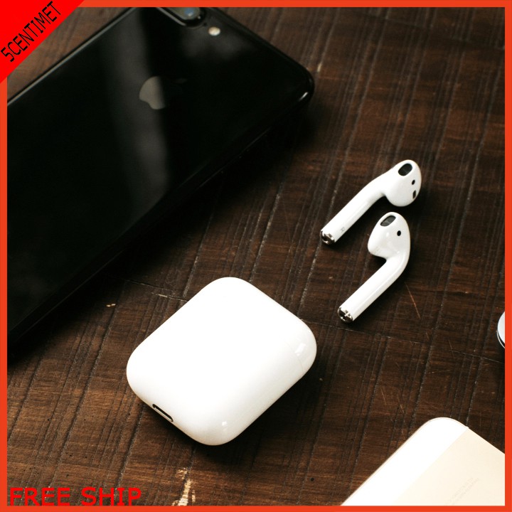 [Mã ELMS05 giảm 5% đơn 300k]Tai nghe Airpods 2 1:1 hỗ trợ định vị GPS cảm biến sạc không dây 5CENTIMET