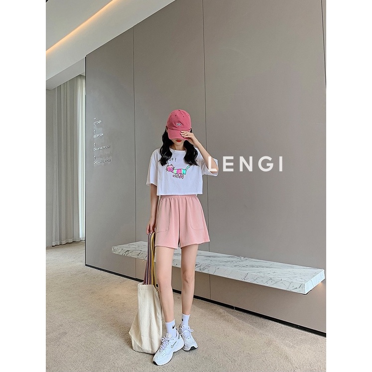 Quần đùi nữ ống rộng da cá chất cotton 95% cao cấp - LK003 | BigBuy360 - bigbuy360.vn