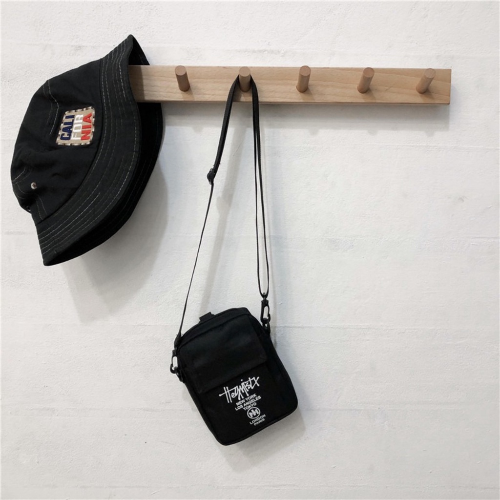 Túi Đeo Chéo STUXY Unisex Nam Nữ Mini Thời Trang Nhỏ Gọn Tiện Lợi, Thời Trang - The Black Box