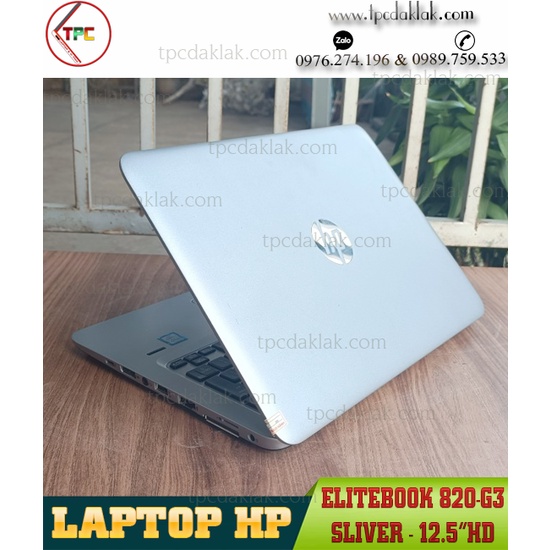 Laptop HP Elitebook 820-G3/ Core I5 6300U/ Ram 4GB/ SSD 128GB/ Intel HD Graphics 520/ LCD 12.5" HD