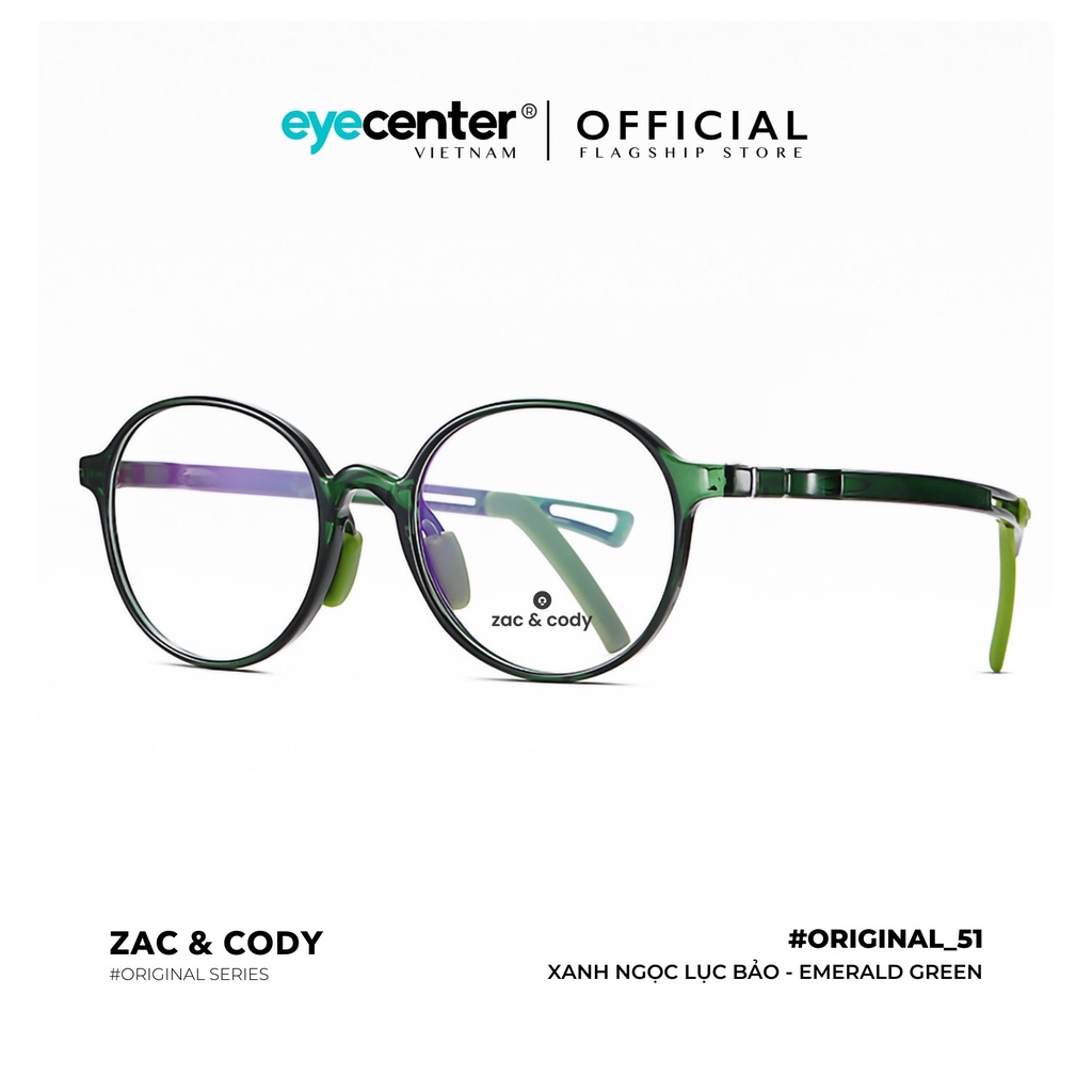 Kính trẻ em chống tia bức xạ chính hãng Zac&amp;Cody B51-S chống ánh sáng xanh nhập khẩu by Eye Center Vietnam