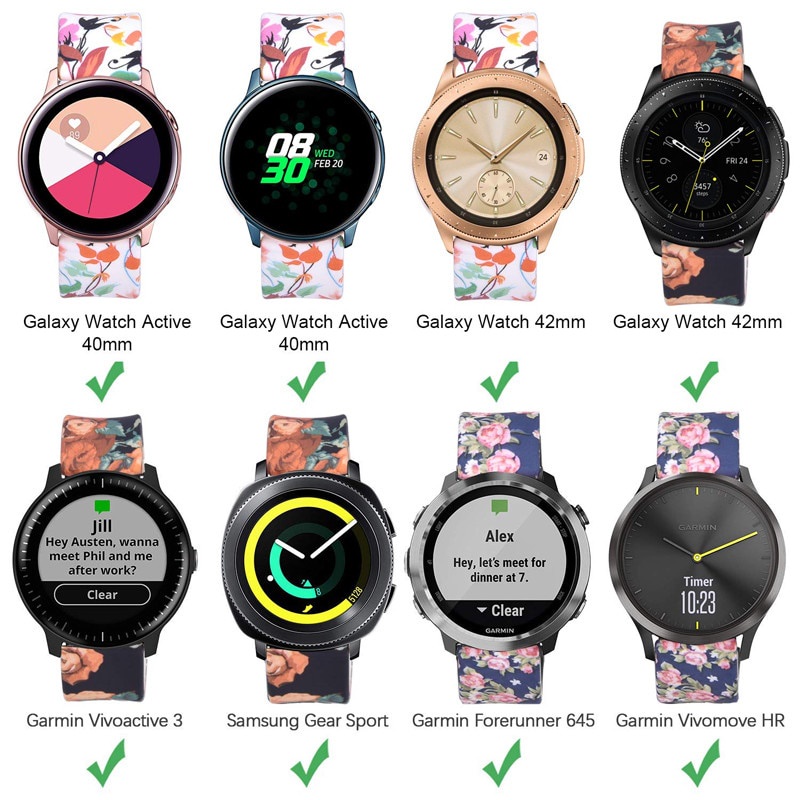 Dây Đeo 22mm Cho Đồng Hồ Thông Minh Samsung Galaxy Watch 3 46mm Active 2 40mm Huami Amazfit Huawei Gt / 2 Pro