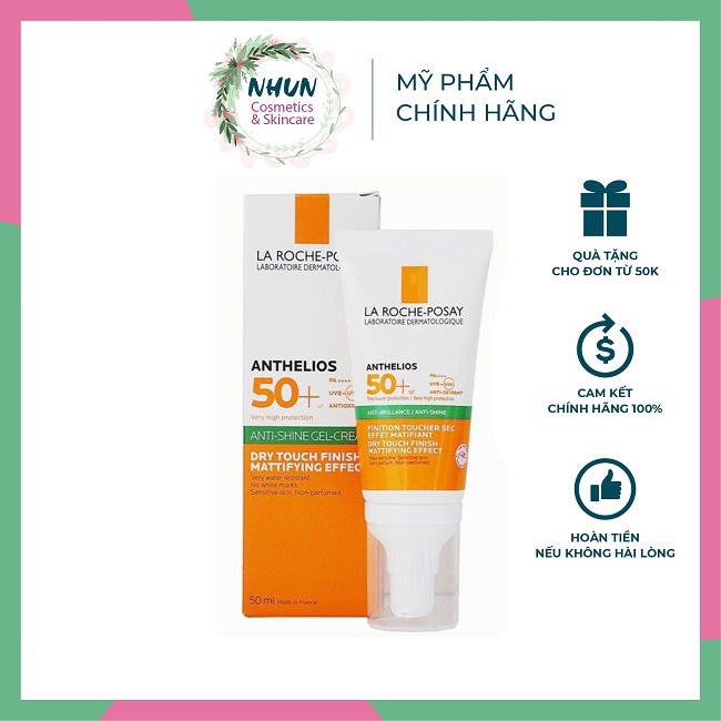 Kem Chống Nắng Laroche Posay Anthelios XL Anti Shine vạch xanh 50 ml -NS