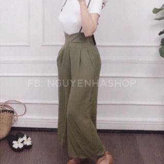 Yếm quần ống rộng