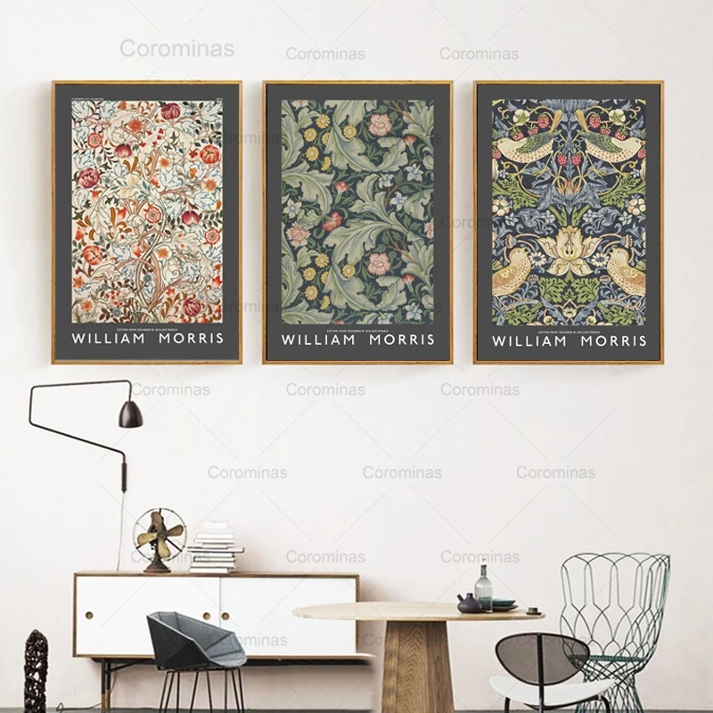 Tranh Canvas Treo Tường Trang Trí Nội Thất Hình William Morris