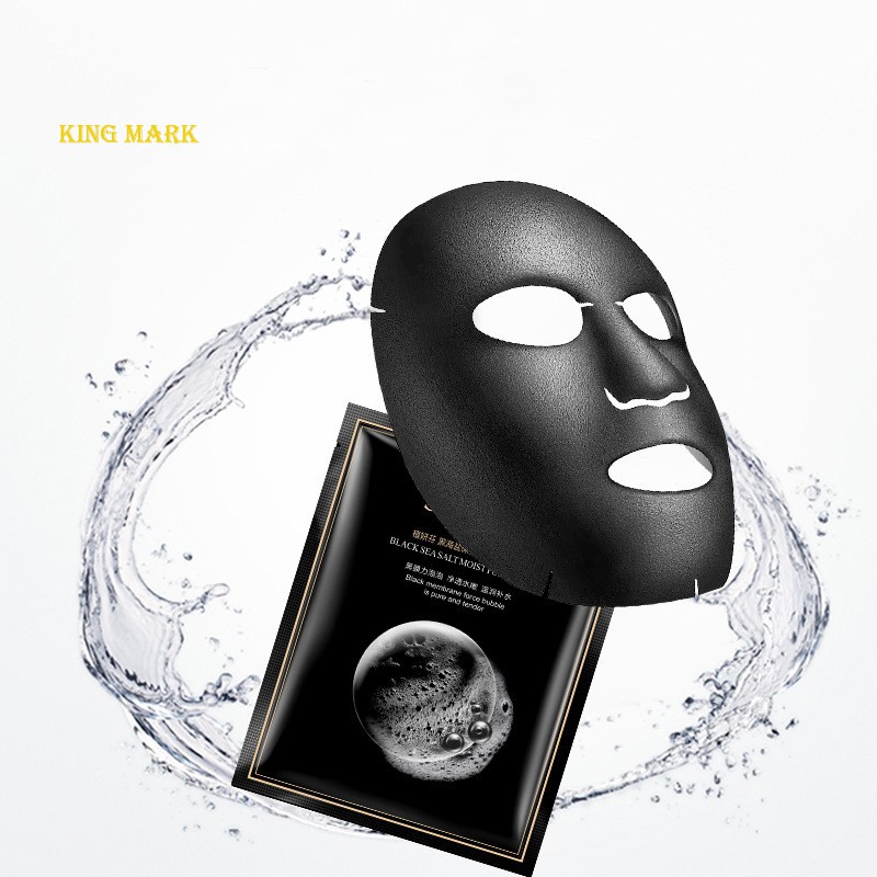 Mặt nạ sủi bọt SOWBAF thải độc Black Sea Salt Moist Foam Mask làm sạch lỗ chân lông mụn đầu đen Giá Tốt