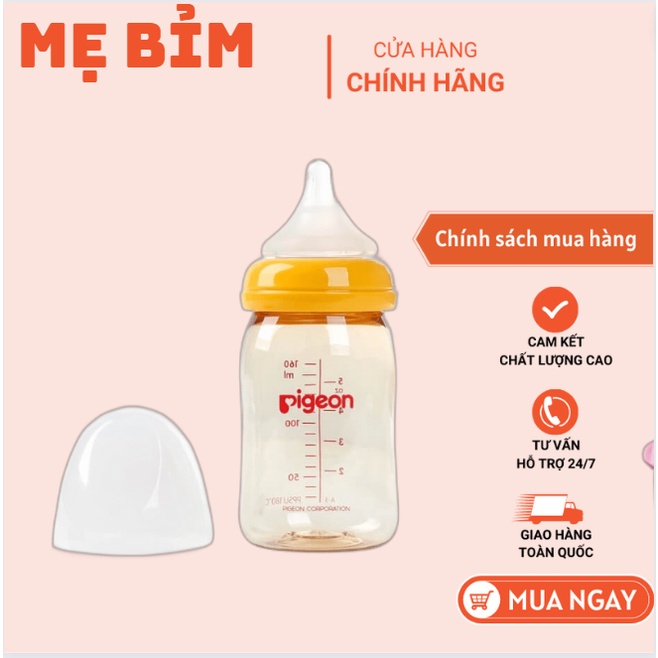 Bình Sữa PIGEON Softouch 160ml/240ml cho Bé Sơ Sinh,-Nhập khẩu Thái Lan