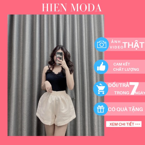 Quần short nữ đẹp ống rộng cạp chun , quần đùi nữ phồng cạp cao | BigBuy360 - bigbuy360.vn