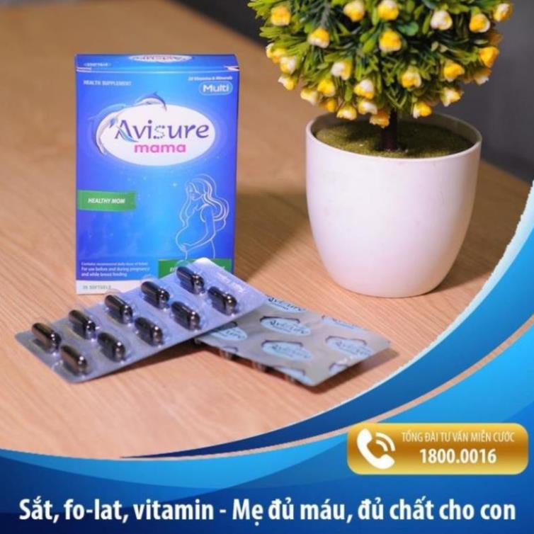 [GIÁ GỐC] Avisure mama Vitamin tổng hợp cho bà bầu chính hãng - Hộp 30 viên