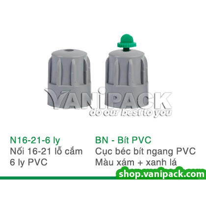 Cục béc bít ngang BN-Bít PVC (Bịch 10 cái)