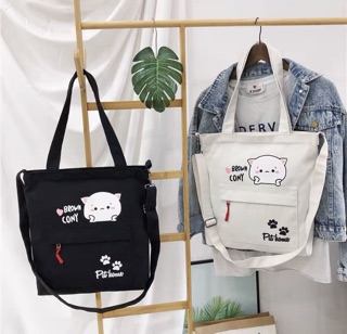 TOTE ĐEO 2 kiểu - Brown cony- TT11
