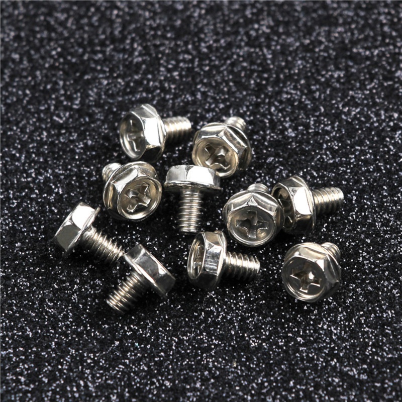 Bộ 20 Ốc Vít 6 5mm 6-32-M3 Bằng Đồng Thau Cho Bo Mạch Chủ Máy Tính