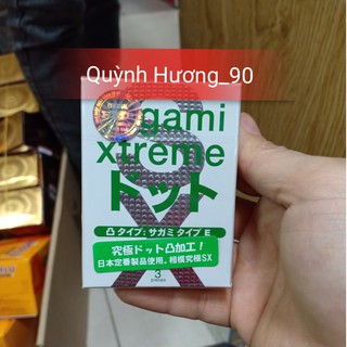 Bao cao su sagami type e white hộp 3 chiếc tiện dụng