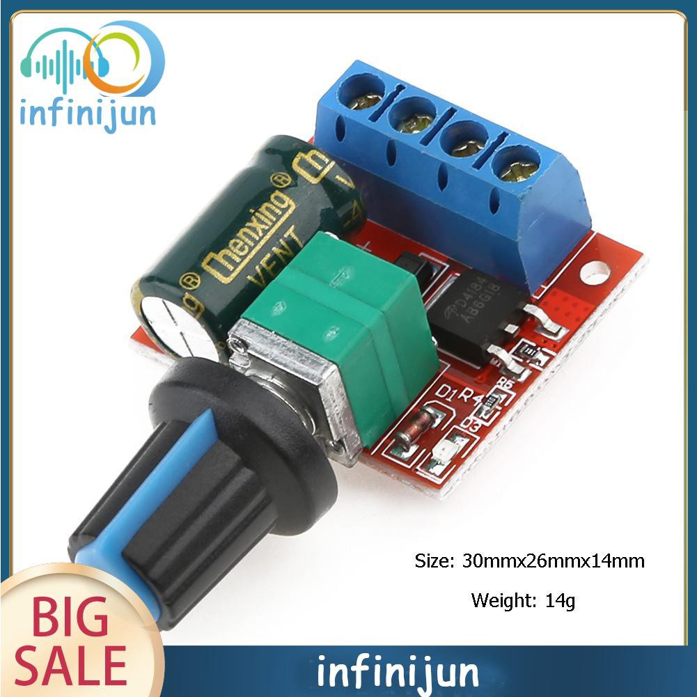 Mô Đun Điều Khiển Tốc Độ Động Cơ 5a 90w Pwm 5-28v Dc-Dc