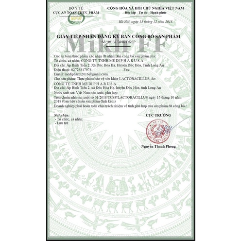 Lactobacillus-Bổ sung vi khuẩn có ích, ức chế vi khuẩn có hại giúp duy trì hệ vi sinh đường ruột