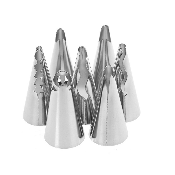 Bộ 7 đuôi bắt kem tạo hình váy búp bê