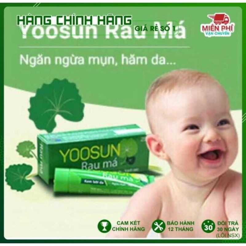 Yoosùn Rau má-Kem bôi đã Dịu mẩn ngứa,ngừa mụn,mát da