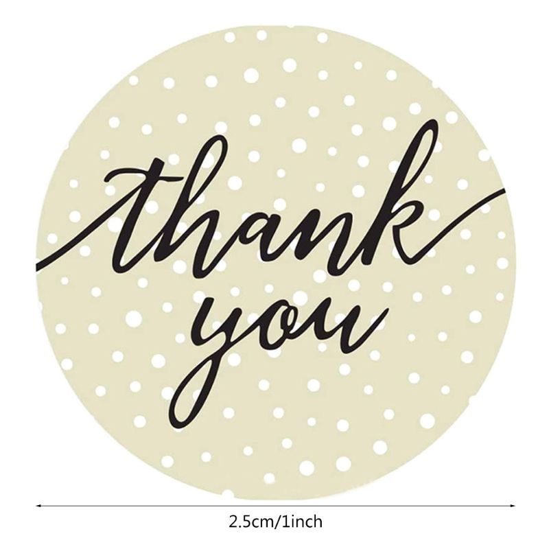 Set 100 Sticker Dán Hình Chữ Thank You 8 Kiểu Dùng Để Trang Trí Tiệc Cưới / Cửa Hàng