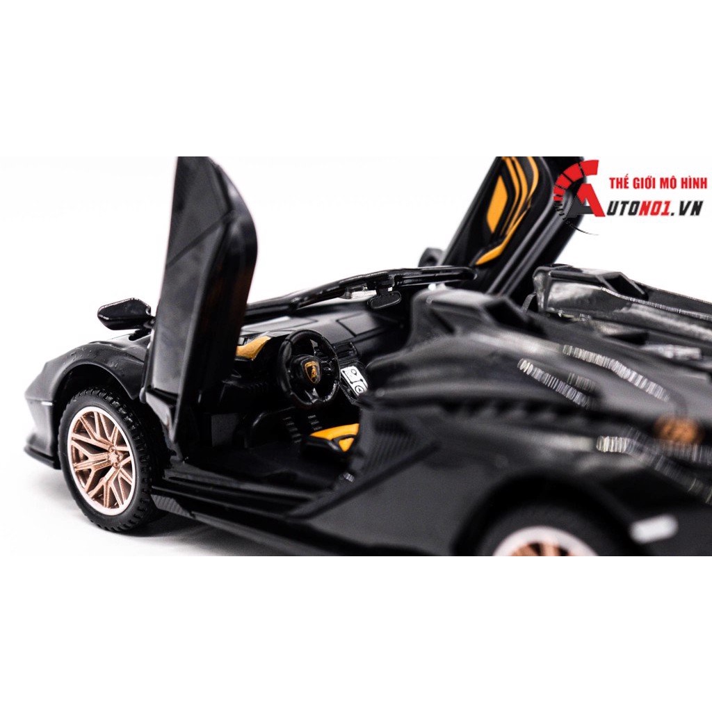 MÔ HÌNH LAMBORGHINI SIAN MUI TRẦN BLACK 1:32 TY MODELS 7827