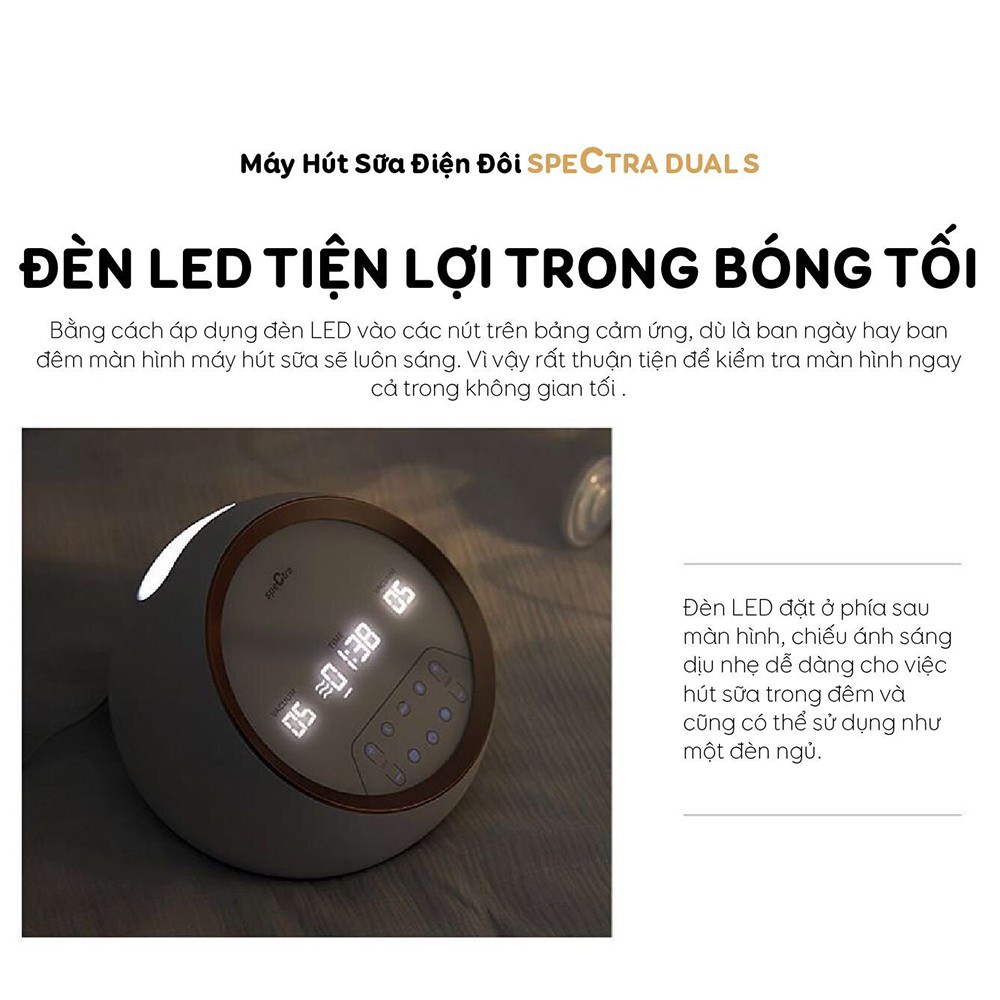 Máy Hút Sữa Spectra Dual S Cao Cấp BH 24th - SIÊU QUÀ TẶNG