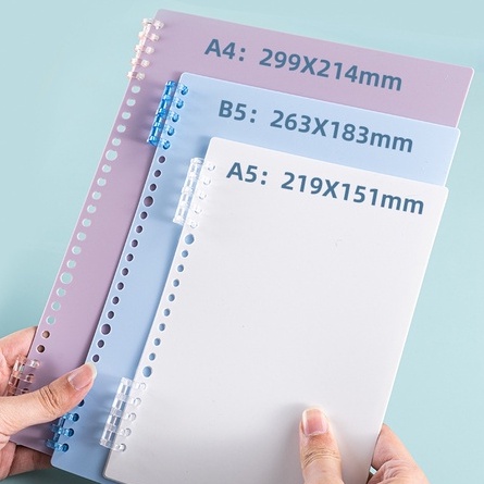 Set Bìa Nhựa A4 A5 B5 Thanh Còng Nhựa 20 26 30 lỗ phụ kiện làm sổ còng sổ planner nhiều kiểu cách lựa chọn